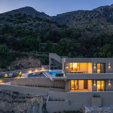 Epsilon Villa, Private Swimming Pool Garden, Panoramic Sunset Rethymno  Exterior photo