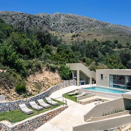 Epsilon Villa, Private Swimming Pool Garden, Panoramic Sunset Rethymno  Exterior photo